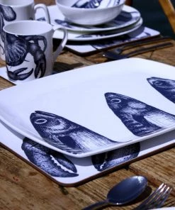Fegg Hayes Kitchen & Dining Bone China Mackerel Platter