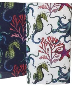 Magic Textiles Rainbow Reef Upholstery Linen Fabric - Natural