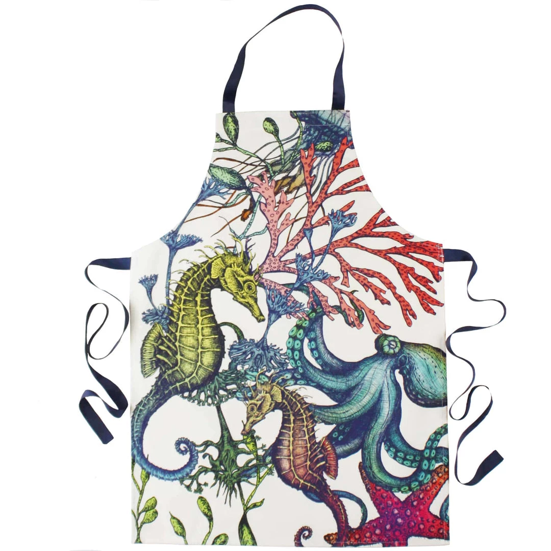 Cream Cornwall Oven Gloves & Apron Luxury Hamper - Reef 2 Cream Cornwall Oven Gloves & Apron Luxury Hamper - Reef