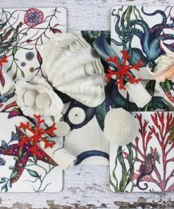 Coach House Kitchen & Dining Set Of 4 Red Reef Napkin Rings