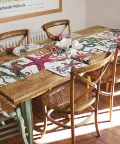 Magic Textiles Reef Linen Table Runner Kitchen & Dining