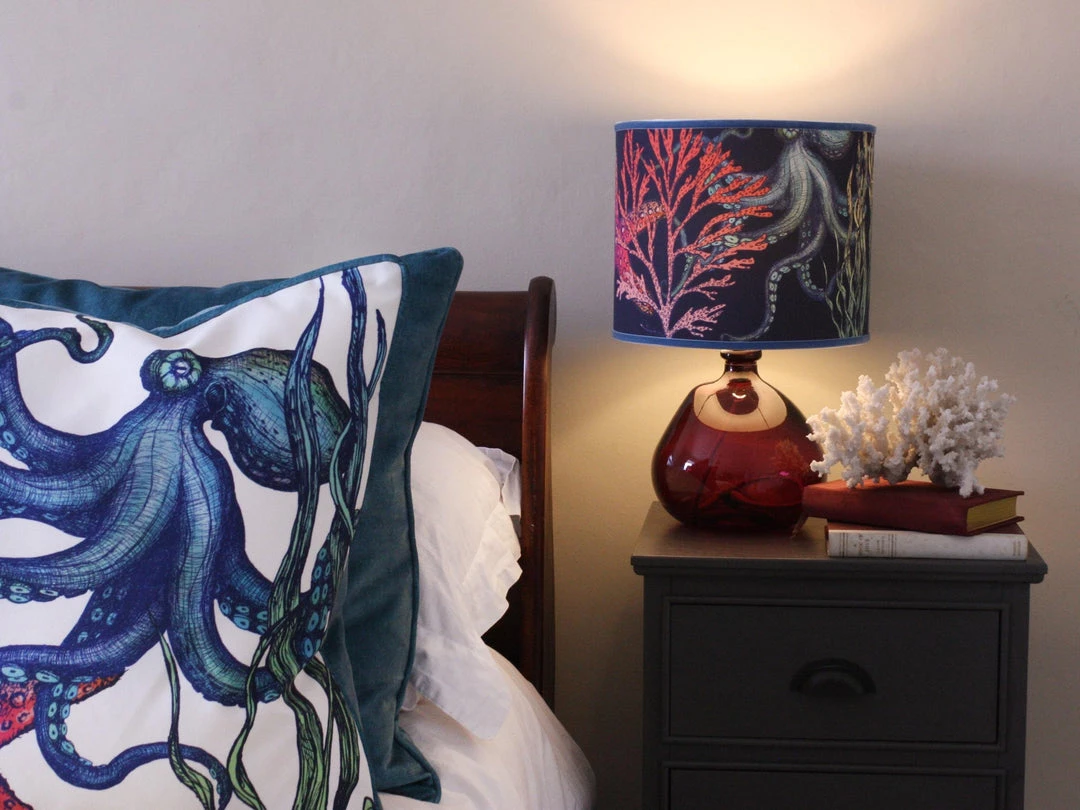 Magic Textiles Rainbow Reef Octopus Velvet Cushion Cover On White Velvet Homeware 8 Magic Textiles Rainbow Reef Octopus Velvet Cushion Cover On White Velvet Homeware