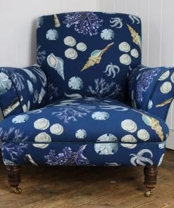 Magic Textiles Homeware Rockpool Linen Fabric - Ink Blue