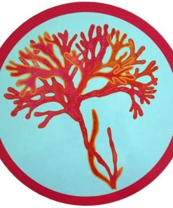 Orchard Melamine Rose Weed Round Placemat