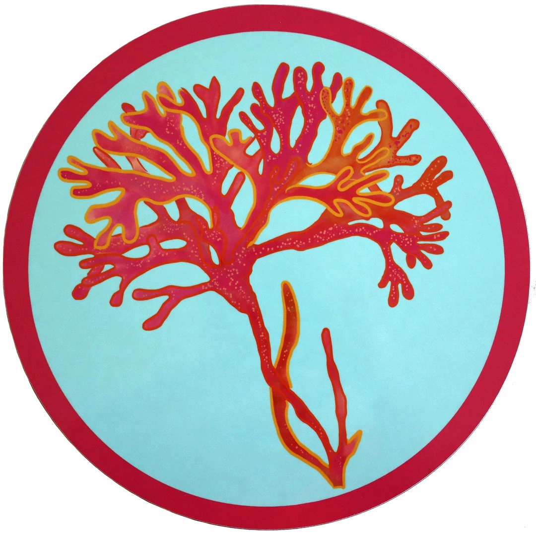 Orchard Melamine Rose Weed Round Placemat 1 Orchard Melamine Rose Weed Round Placemat