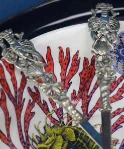 Detail Products Kitchen & Dining Pewter Shell & Lobster Salad Servers