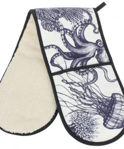 Cream Cornwall Gifting Oven Gloves & Tea Towel Luxury Hamper - Octopus 8 Cream Cornwall Gifting Oven Gloves & Tea Towel Luxury Hamper - Octopus