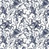 Magic Textiles New Arrivals Sea Creatures & Seaweed Linen Fabric - Off White