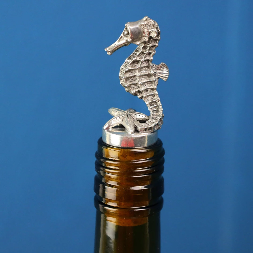 Detail Products Kitchen & Dining Pewter Seahorse Cork Stopper 2 Detail Products Kitchen & Dining Pewter Seahorse Cork Stopper