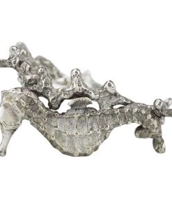 Detail Products Pewter Seahorse Napkin Ring Set Kitchen & Dining