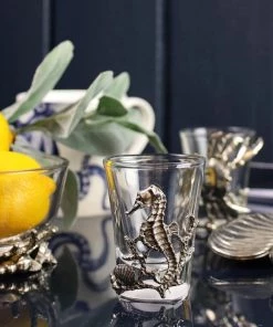 Detail Products Pewter Seahorse Shot Glass