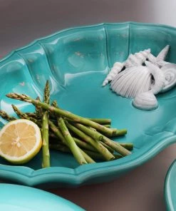 Edelweiss Sea Collection Serving Bowl In Blue New Arrivals