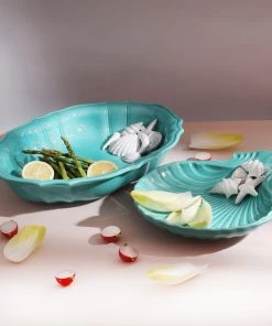 Edelweiss Sea Collection Serving Bowl In Blue New Arrivals