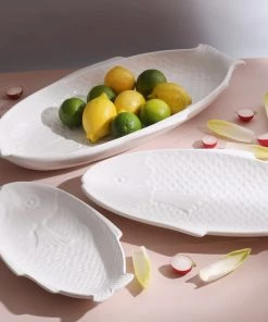 Edelweiss Large Fish Tray In White