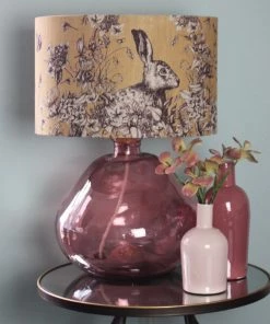 Jarapa Sennen Recycled Glass Lamp Base In Pink Glass Homeware 5 Jarapa Sennen Recycled Glass Lamp Base In Pink Glass Homeware