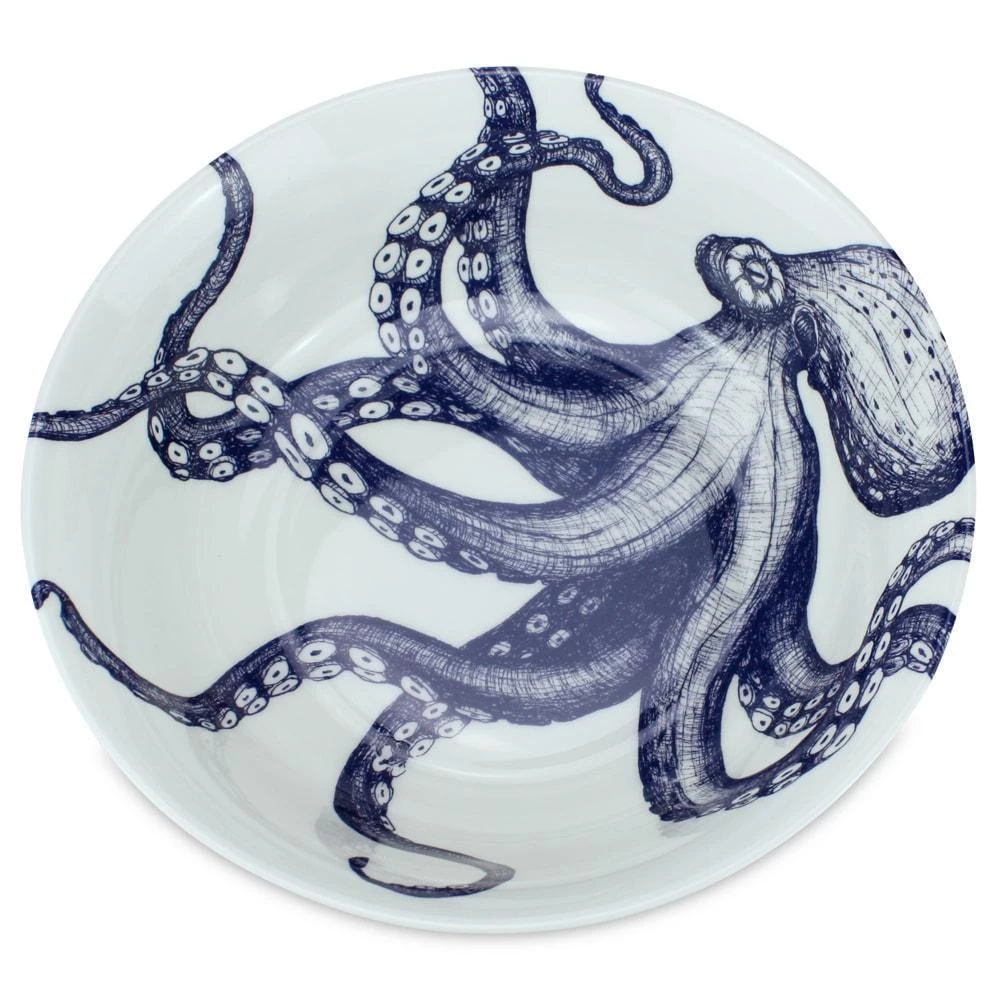 Fegg Hayes Kitchen & Dining Bone China Octopus Serving Bowl 1 Fegg Hayes Kitchen & Dining Bone China Octopus Serving Bowl