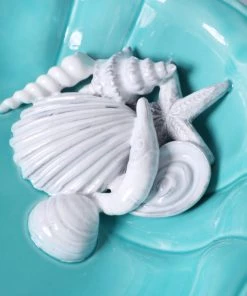 Edelweiss Sea Collection Serving Bowl In Blue New Arrivals