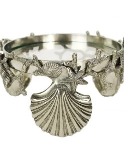Detail Products Pewter Shell & Coral Candle Holder New Arrivals