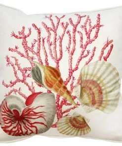 Magic Textiles Homeware Shell Seeker Off-White Linen Cushion Cover