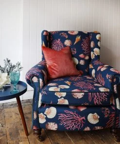 Cream Cornwall Furniture Shell Seeker Vintage Arm Chair