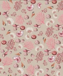 Magic Textiles Homeware Shell Seeker Linen Upholstery Fabric - Natural