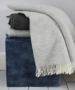 Tweedmill Beehive Grey Throw Homeware