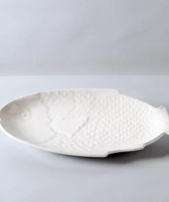 Edelweiss Small Fish Tray In White New Arrivals