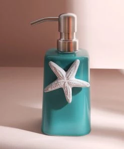 Edelweiss New Arrivals Starfish Soap Dispenser In Blue