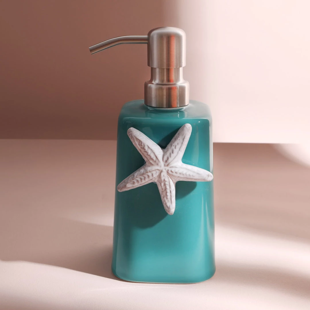 Edelweiss New Arrivals Starfish Soap Dispenser In Blue 1 Edelweiss New Arrivals Starfish Soap Dispenser In Blue