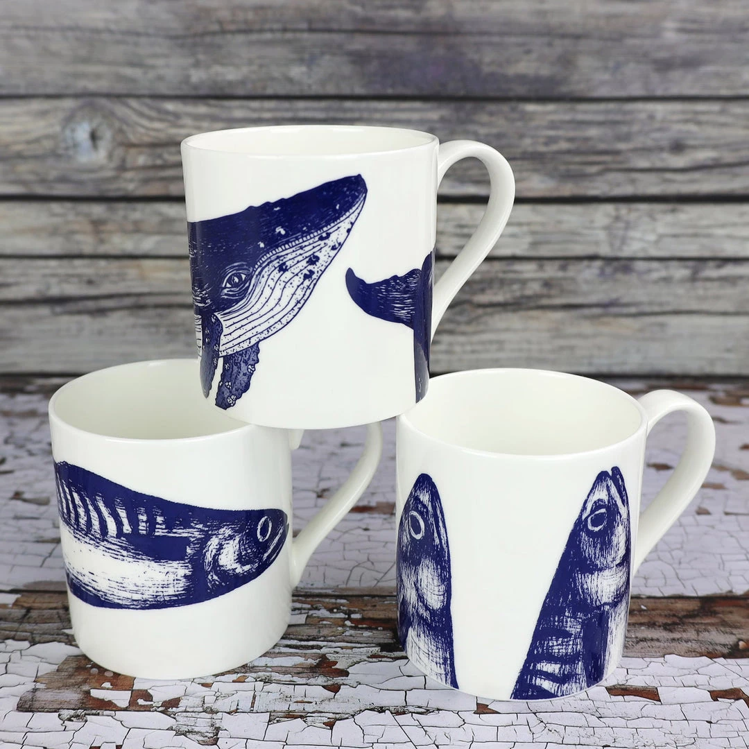Impact China Bone China Mackerel Heads Mug Kitchen & Dining 6 Impact China Bone China Mackerel Heads Mug Kitchen & Dining