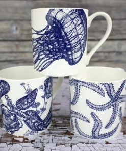 Impact China Kitchen & Dining Bone China Mug With Starfish Design 12 Impact China Kitchen & Dining Bone China Mug With Starfish Design