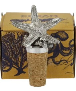 Detail Products Kitchen & Dining Pewter Starfish Cork Stopper