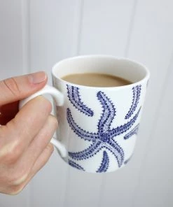 Impact China Kitchen & Dining Bone China Mug With Starfish Design 13 Impact China Kitchen & Dining Bone China Mug With Starfish Design