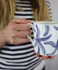Impact China Kitchen & Dining Bone China Mug With Starfish Design 10 Impact China Kitchen & Dining Bone China Mug With Starfish Design