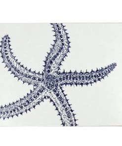 Orchard Melamine Blue And White Starfish Design Placemat