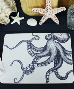 Orchard Melamine Kitchen & Dining Blue And White Octopus Design Placemat