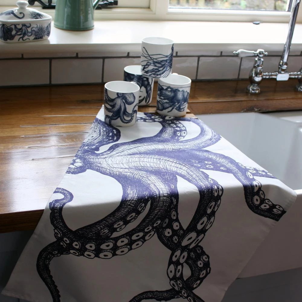 Magic Textiles Kitchen & Dining Octopus Tea Towel 2 Magic Textiles Kitchen & Dining Octopus Tea Towel