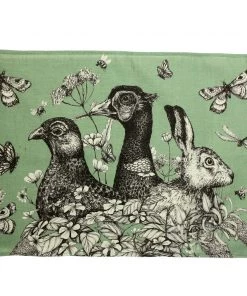 Cream Cornwall Game Trio Tea Towel