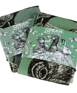 Cream Cornwall Game Trio Tea Towel