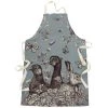 Magic Textiles Linen And Cotton Apron With Game Trio Design Kitchen & Dining
