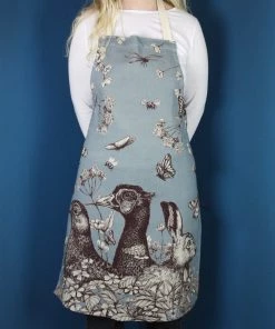 Magic Textiles Linen And Cotton Apron With Game Trio Design Kitchen & Dining