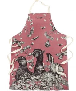 Magic Textiles Linen And Cotton Apron With Game Trio Design Kitchen & Dining