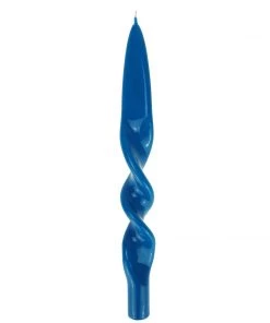 Graziani Accessories Twisted Lacquered Candle - Turquoise