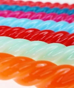 Graziani Barley Twist Lacquered Candle - Red