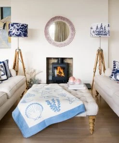 Magic Textiles Three Mackerel Velvet Cushion Cover