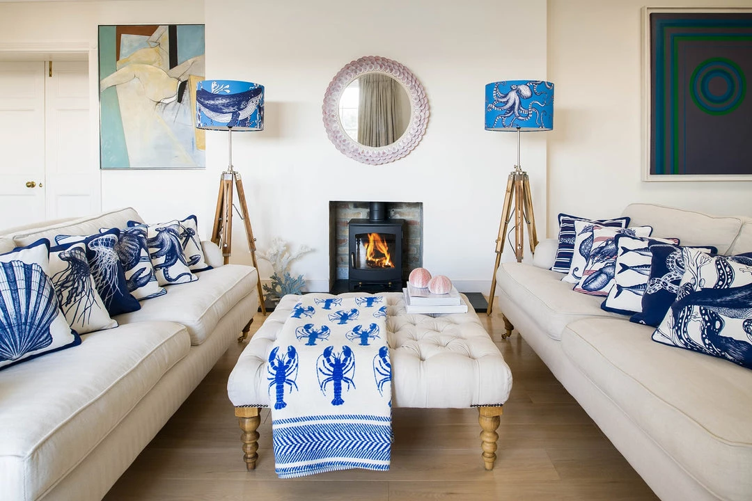 Magic Textiles Octopus Velvet Cushion Cover - Marine Blue 6 Magic Textiles Octopus Velvet Cushion Cover - Marine Blue