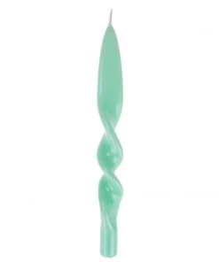 Graziani Twisted Lacquered Candle - Eau De Nil Candles & Home Fragrance