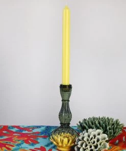 Caspari Candles & Home Fragrance Yellow Dinner Candle